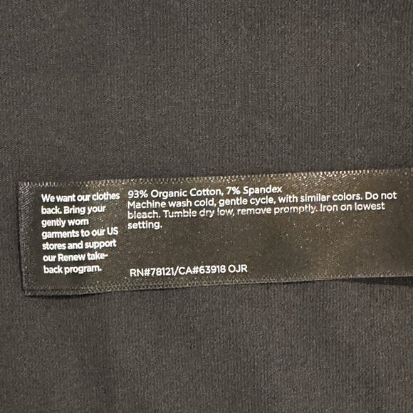 Eileen Fisher Dress 3X Black Pima Cotton Stretch Jersey Knit Pockets Easy Fit - Picture 6 of 10